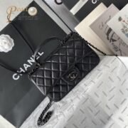 Chanel Classic Flag Bag Flap Bag SO Black Lambskin 20CM Shoulder Bag （10a mirror version） - Image 2