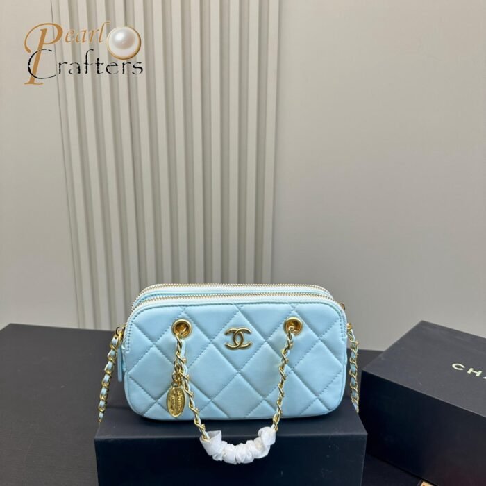 Chanel 23B Gold Coin Mobile Phone Bag Handbag Shoulder Crossbody Bag - Image 7