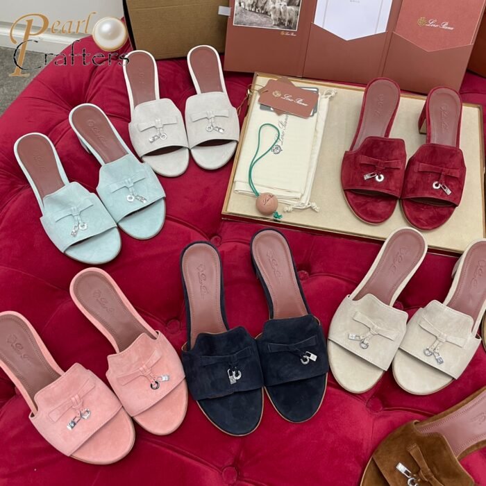 ⁦Loro Piana Slipper Sandals Shoes⁩ - الصورة ⁦8⁩