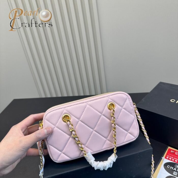 Chanel 23B Gold Coin Mobile Phone Bag Handbag Shoulder Crossbody Bag - Image 4