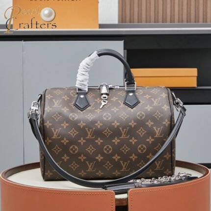 Louis Vuitton LV  Monogram Speedy Soft 30 Boho Handbag Shoulder Bag 10A Quality