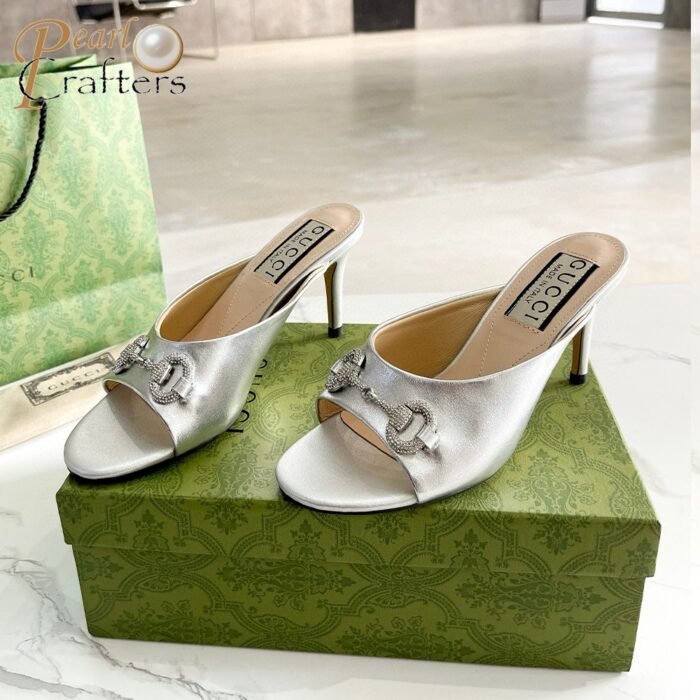 Gucci High-Heeled Sandals Slide Sandal - Image 6