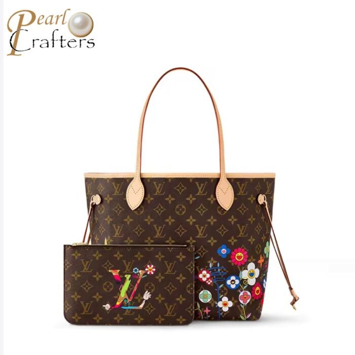 ⁦Louis Vuitton LV  Takashi Murakami Neverfull MM Tote Bag Shopper Shoulder Bag M13675 M13271 M40995⁩ - الصورة ⁦1⁩