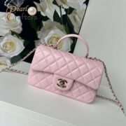 Chanel Classic Mini Flap Bag Top Handle Shoulder Bag Handbag 10A - Image 15