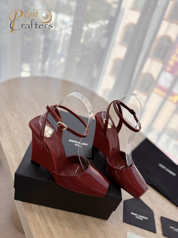 ⁦Saint Laurent YSL Heels Sandals Shoes⁩ - الصورة ⁦1⁩