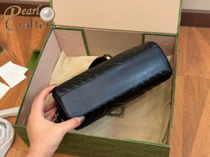 ⁦Gucci Marmont Top Handle Shoulder Bag Handbag⁩ - الصورة ⁦9⁩