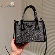 ⁦Prada Galleria Anti Crystal Mini Handbag Shoulder Bag⁩ - الصورة ⁦2⁩