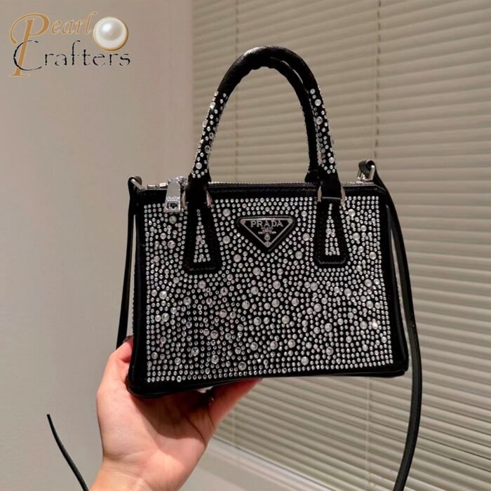 ⁦Prada Galleria Anti Crystal Mini Handbag Shoulder Bag⁩ - الصورة ⁦2⁩