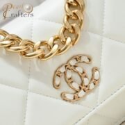 ⁦Chanel Woc 3 Colour Metallic Mixed Strap Shoulder Bag Handbag⁩ - الصورة ⁦5⁩