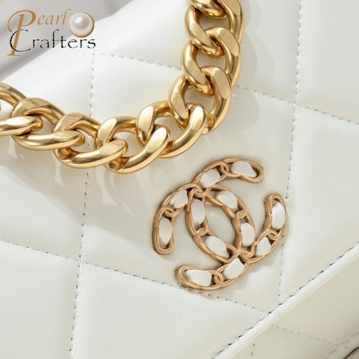 ⁦Chanel Woc 3 Colour Metallic Mixed Strap Shoulder Bag Handbag⁩ - الصورة ⁦5⁩