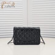 ⁦Chanel Woc Classic Lambskin Silver Hardware Shoulder Bag Handbag⁩ - الصورة ⁦3⁩