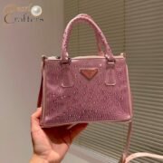 ⁦Prada Galleria Anti Crystal Mini Handbag Shoulder Bag⁩ - الصورة ⁦6⁩