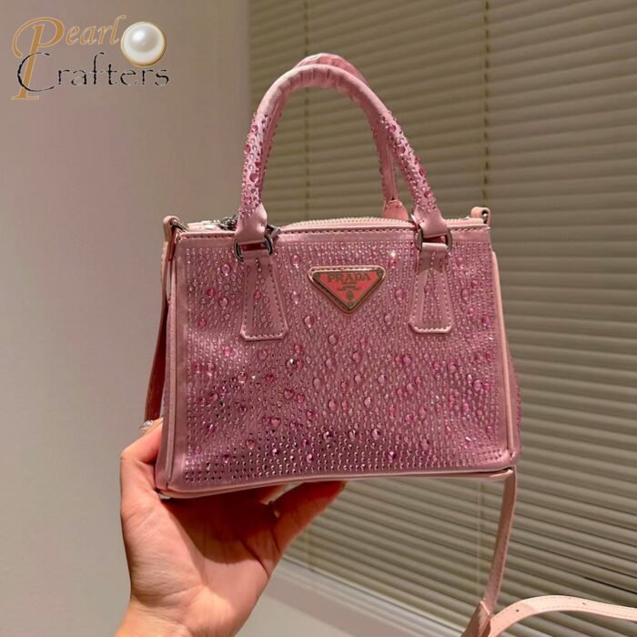 ⁦Prada Galleria Anti Crystal Mini Handbag Shoulder Bag⁩ - الصورة ⁦6⁩